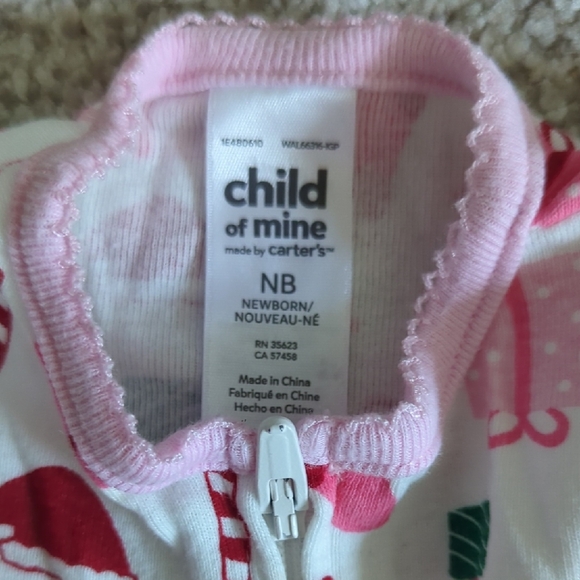 Carter's Holiday Newborn Footie PJs - Picture 6 of 6